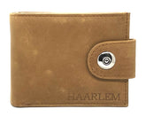 HAARLEM Men LADER 28751 Lather Wallet Brown